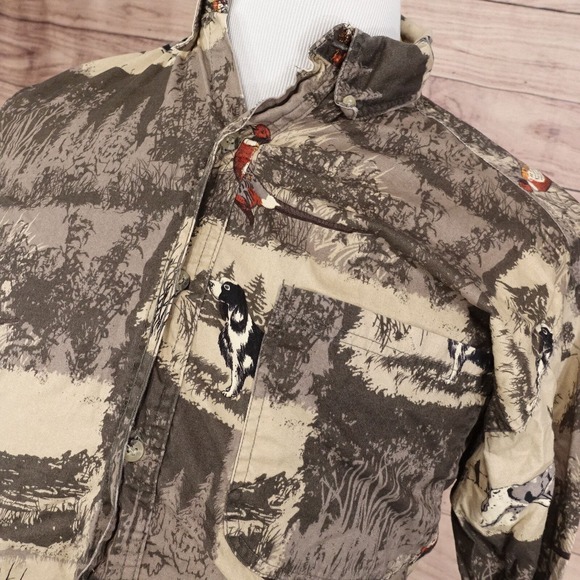FIELD TESTED BY OUTDOOR LIFE NATURE HUNTING WILDERNESS BUTTON UP SHIRT MENS M - Picture 2 of 7